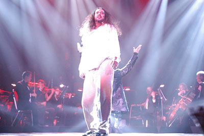 Danny Zolli as Jesus in the UTEP Dinner Theatre 20th Anniversary production of JESUS CHRIST SUPERSTAR – IN CONCERT at the Don Haskins Center.